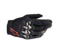 Alpinestars Megawatt, guanti S male Nero/Rosso Fluo