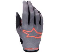 guanti cross alpinestars radar 23 grigio / rosso S