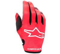 guanti cross alpinestars youth radar 23 - infantile rosso / nero / bianco XXS
