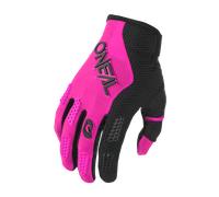 Oneal Element Racewear Guanti da motocross da donna, nero-rosa, taglia M per donne