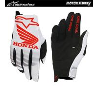 Alpinestars Honda Radar, guanti XXL male Bianco/Nero/Rosso Chiaro