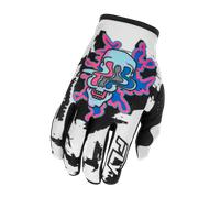 Fly Racing Lite Warp Special Edition, guanti 3XL male Bianco/Nero/Fucsia/Blu