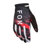 FOX 180 Kairos Guanti da motocross, nero-bianco-rosso, taglia L per maschi