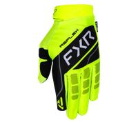 FXR Reflex Dual Guanti da motocross, nero-giallo, taglia XL per maschi