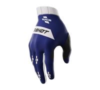 Shot Race Guanti motocross, bianco-blu, taglia 3XL