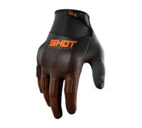 Shot Guanti da motocross Drift Rim Nero-Arancione Taglia L Uomo
