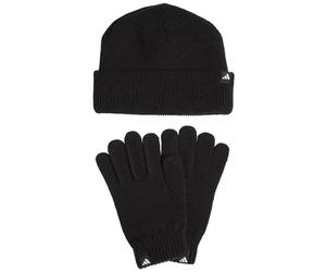 Guanti Czapka Adidas Glove Beanie Pack - black/white - Nero (OSFL)