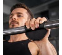 Guanti da allenamento senza dita per sollevamento pesi, per trazioni e | Palmi testurizzati con quattro anelli per le dita per bilanciere, manubri, stacchi da terra e allenamento pull-up; leggeri