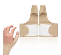 Guanti da Artrite, 1 Paio Tutore Pollice Destro Sinistro Elastico, Guanti Supporto Traspirante Tutore per Rizoartrosi Tutore, Giallo