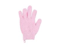 Guanti da bagno esfolianti - Asciugamano a cinque dita per il trattamento del fango e lo scrub per la schiena(Pink 1 pair)