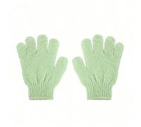Guanti da bagno Five Fingers, scrub corpo esfoliante reversibile, strumenti for la pulizia, prodotti in spugna per il bagno Esfolia e rivitalizza la pelle(Green -2pcs)