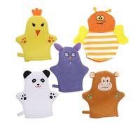 Guanti da bagno - Pulitore a forma di frutta in rete schiumogena 3D, salviette morbide, strumento versatile e delicato per la pulizia del corpo per doccia, bagno, cucina, casa, uso interno, 9,45x8,66