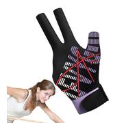 Guanti da biliardo a tre dita, guanti sportivi per coda da biliardo, sport biliardo, guanti da coda da biliardo unisex accessori sportivi con design a metà dito per utenti maschi e fata
