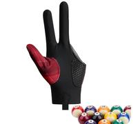 Guanti Da Biliardo A Tre Dita - Tessuto Elasticizzato, Leggero, Traspirante | Taglia Unica Regolabile Con Cuciture Rinforzate, Guanti Da Biliardo Per Mano Sinistra/destra Per Carambola Pool Pr