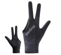 Guanti da biliardo - Guanti antiscivolo per stecca da biliardo, guanti sportivi morbidi a 3 dita, traspiranti e resistenti all'usura, guanti da biliardo senza dita, taglia universale, per donne e