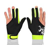 Guanti Da Biliardo, Guantino Biliardo 1 pz Guanti da biliardo traspiranti in spandex e lycra, stecca da carambola e snooker, 5 colori, adatti for la mano sinistra o destra(Dark yellow,L)