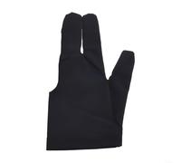 Guanti da biliardo in spandex a tre dita per snooker, per mancini e destrorsi, con punte elastiche per le dita (1 pezzo)