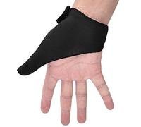 Guanti da Bowling Antiscivolo Ergonomici per Destro e Sinistro, Protezione Mano con Impugnatura a Dito Non Slip, Accessori Sportivi Nero per Allenamento e Gara