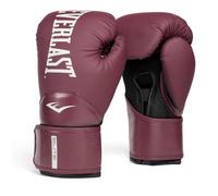 Guanti da Boxe Everlast Elite 2 10oz, Bordeaux, per Sacco, Allenamento e Sparring, Chiusura a Strappo, Barra Ergonomica, Schiuma a Strati - Autentico Everlast