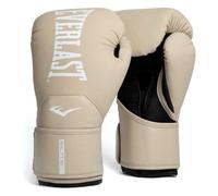 Guanti da Boxe Everlast Elite 2 10oz, Champagne, per Sacco, Allenamento e Sparring, Chiusura a Strappo, Barra Ergonomica, Schiuma a Strati - Autentico Everlast