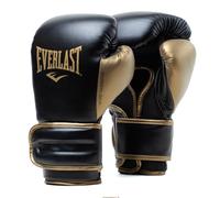 Guanti da Boxe Everlast Powerlock 2R 10oz Oro/Nero per sacco, colpitori e sparring, supporto polso Turnback avanzato, imbottitura a 4 strati e presa ergonomica - Originale Everlast