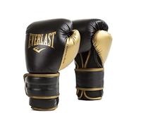Guanti da Boxe Everlast Powerlock 2R 16oz Oro/Nero per sacco, colpitori e sparring, supporto polso Turnback avanzato, imbottitura a 4 strati e presa ergonomica - Originale Everlast