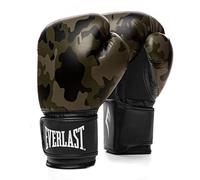 Guanti da Boxe Everlast Spark 16oz Camo in similpelle per sacco, colpitori e lezioni fitness, chiusura a strappo, pollice ergonomico e schiuma stampata a iniezione - Originale Everlast