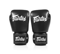 Guanti Da Boxe Fairtex BGV1C Plus In Microfibra Neri Muay Thai Kick Sparring