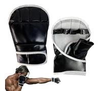 Guanti da boxe - Guanti da lotta e sparring | Guanti da presa con palmo aperto per sparring | Guanti da presa a palmo aperto per sparring, guanti da boxe regolabili per allenamento di boxe da uomo e d