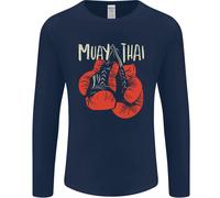 Guanti Da Boxe Muay Thai MMA Uomo Maglietta A Maniche Lunghe