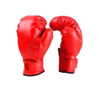 Guanti da Boxe per Allenamento in Pu e Spugna Rossi | 1 Paio, Fodera Traspirante e Struttura Resistente All’usura, Adatti per Sacco e Colpitori