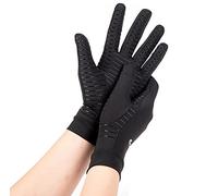 Guanti da ciclismo a compressione in rame, per uomini e donne, per riabilitazione e artrite, in silicone, antiscivolo, per sport e guida