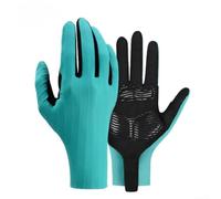Guanti da ciclismo a dita piene con protezione UV antiurto (blu M)