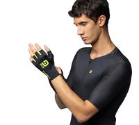 Alé Cycling Guanti Velocissimo Crono corti nero e giallo L