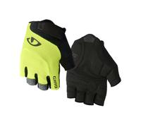 Guanti Corti Estivi Bravo Gel Nero/Giallo Fluo Taglia M con Imbottitura in Gel e Design Ergonomico