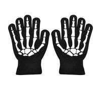 Guanti da ciclismo Skeleton, Guanti Skeleton per bambini | da ciclismo con teschio per bambini di Halloween, con teschio che brillano al buio per di età compresa tra 5 e 12 anni