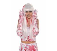 Guanti Da Costume Lunghi Bloody Taglia Unica Per Adulti