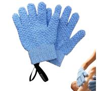 Guanti Da Doccia, Guanti Esfolianti A Cinque Dita Per Il Corpo, Blu