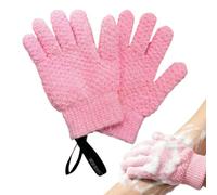 Guanti Da Doccia, Guanti Esfolianti A Cinque Dita Per Il Corpo, Rosa
