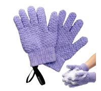 Guanti Da Doccia, Guanti Esfolianti A Cinque Dita Per Il Corpo, Viola