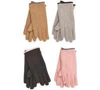 Guanti Da Donna A2Z 4 Pezzi Guanti In Pile Caldi Taglia Unica Con Fodera Morbida