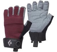Guanti da donna Black Diamond Crag Half-finger Rouge XS