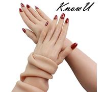 Guanti da donna in silicone a 4 colori coprono realisticamente cicatrici...