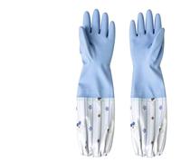 Guanti da donna riutilizzabili impermeabili foderati in pile blu per | Guanti da cucina riutilizzabili impermeabili foderati in pile, guanti da cucina resistenti per donne