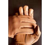 Guanti Da Equitazione Per Uomini In Pelle Tan E Beige Di Qualità Premium