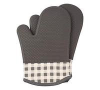 Guanti da Forno a Resistenza Al Calore Jonhen con Rivestimento in Cotone-Silicone Pot Holders per Cucina, Cottura, Cottura, Grigliate, Barbecue, Grigio, Grande, JYLSSKUK, Grigio, il