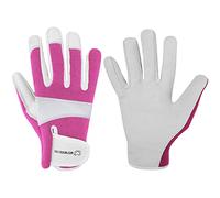 Guanti da giardinaggio in pelle a prova di spine, guanti da lavoro resistenti per donne e uomini, attrezzi da giardino, meccanici, traspiranti, da giardiniere (S, Verde) (XS, Rosa)