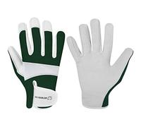 Guanti da giardinaggio in pelle a prova di spine, guanti da lavoro resistenti per donne e uomini, attrezzi da giardino, meccanici, traspiranti, da giardiniere (S, Verde) (M, Verde)