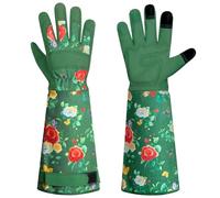 Guanti da giardinaggio Uomo e Donna,Traspirante Guanti da Giardinaggio in Pelle,Lunghi Guanti da Giardinaggio con Protezione per Avambraccio,Guanti da giardinaggio per Giardinaggio,Scegliere,Piantare