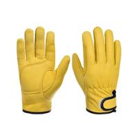 Guanti Da Giardino, Guanti Protettivi, Uso Multiscena Resistente All'usura | Guanti In Pelle Di Pecora For Saldatura, Giardino, Guida In Moto E Protezione Generale Del Lavoro(Beige,XL)